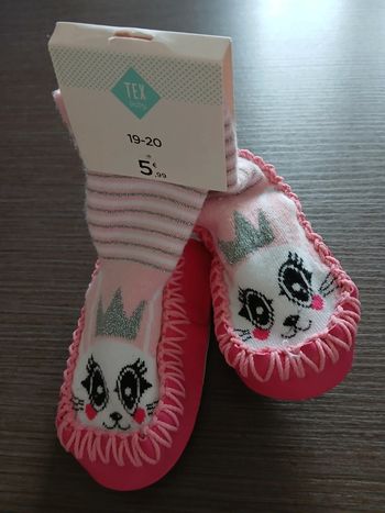 Chaussons/chaussettes fille 19-20