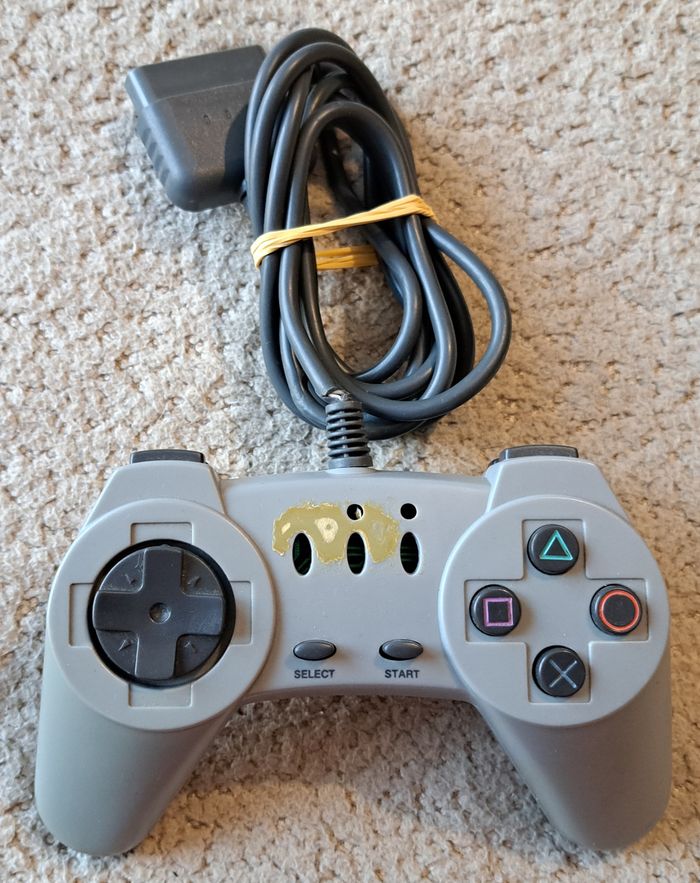 🎮 Manette Gamester grise Sony PlayStation 1 PS1