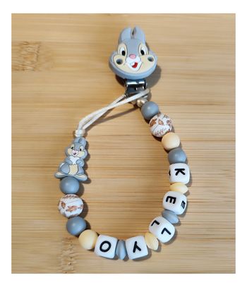 Attache tétine à personnaliser 