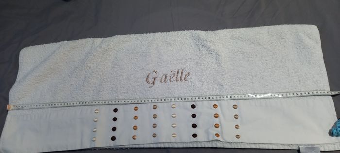 Drap de bain Carré Blanc - photo numéro 3