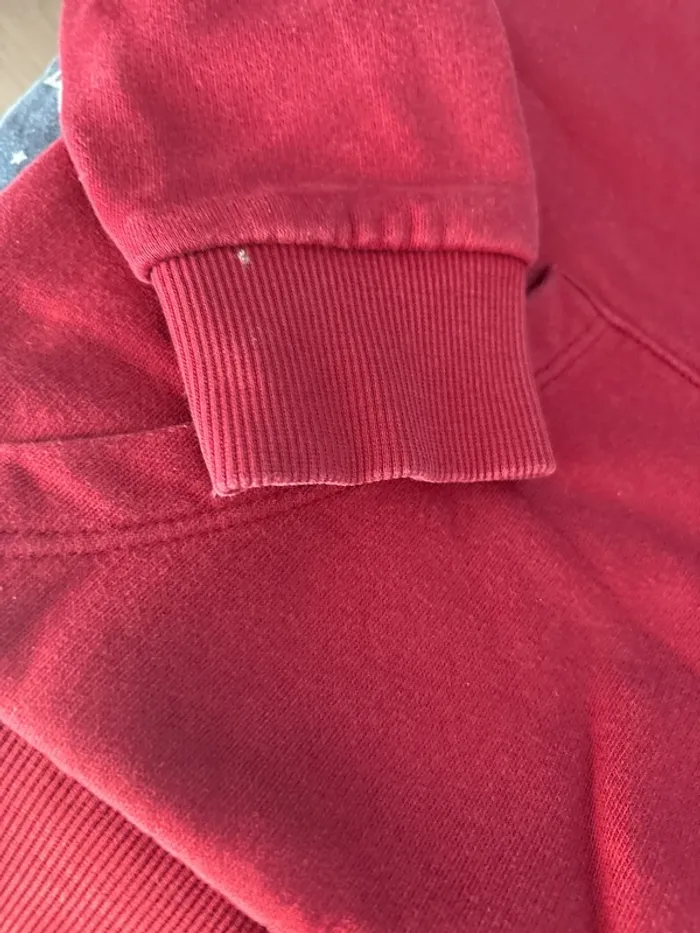 Sweat à capuche bordeaux - photo numéro 5
