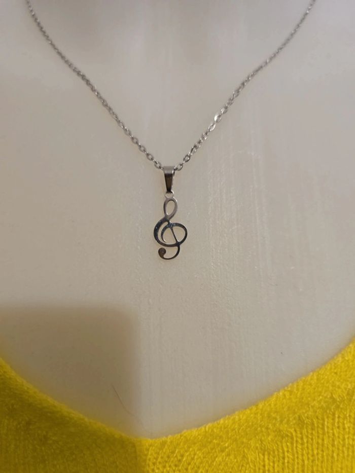 Collier neuf acier inoxydable - photo numéro 3