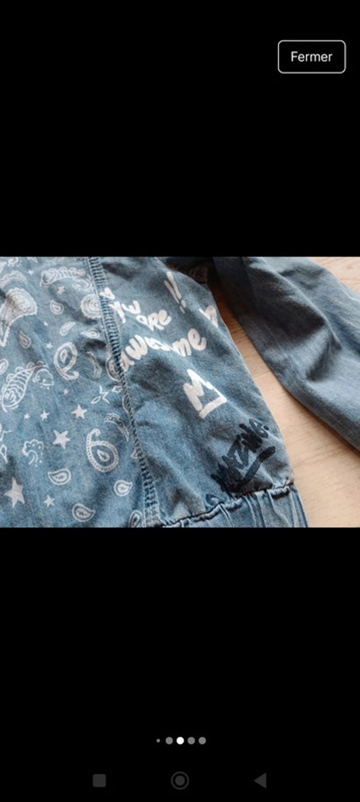 Veste zippée en jean - photo numéro 15