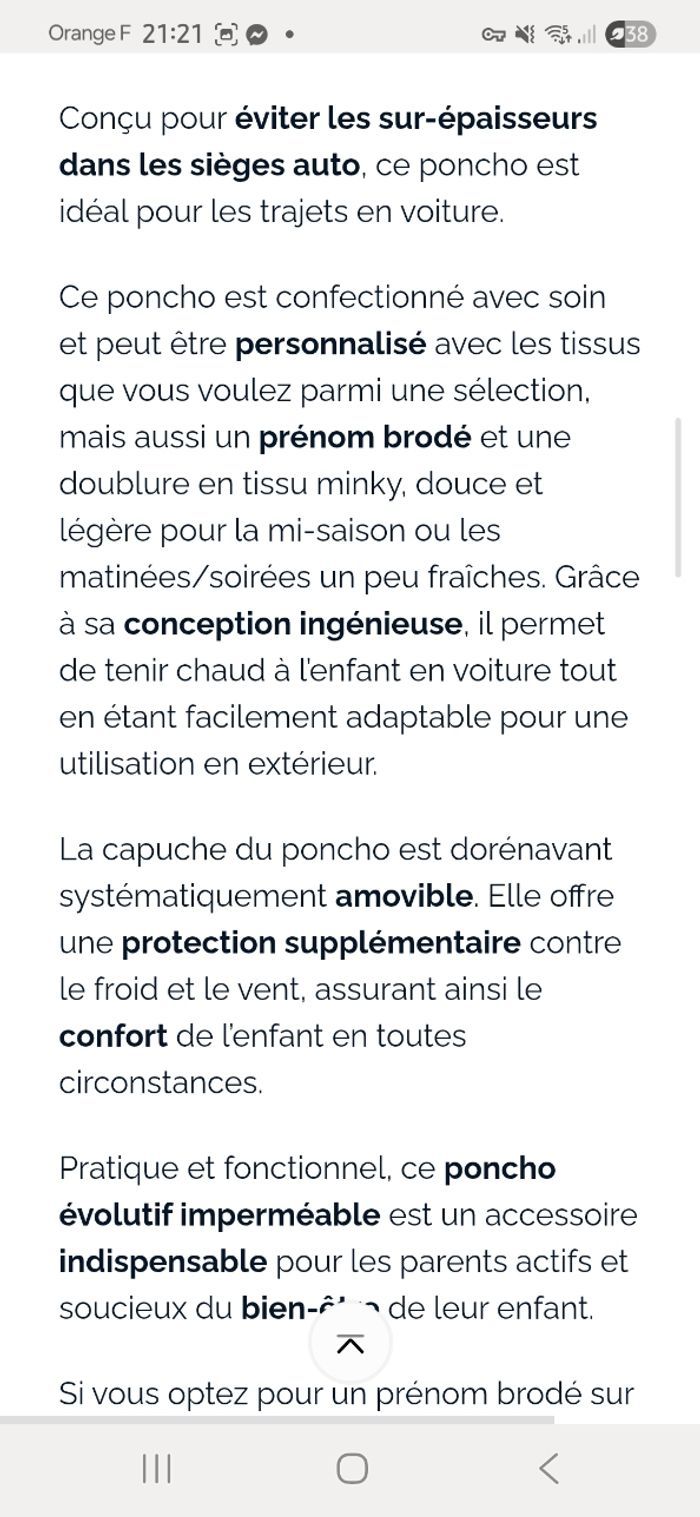 Poncho polaire imperméable bébé - photo numéro 9