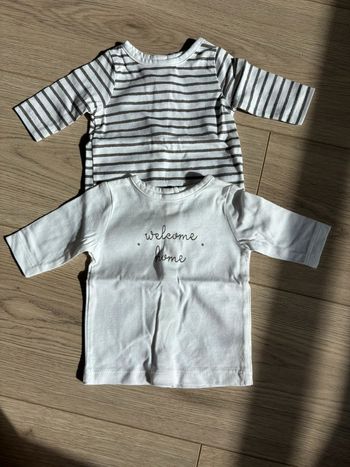 2 Tee shirt manche longue