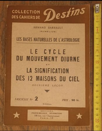 Rare fascicule d'astrologie de 1952 d'Armand Barbault vintage