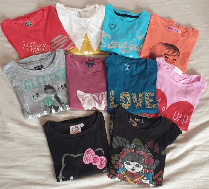 Lot 10 tee-shirts manches longues 4 ans