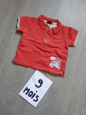 Maillot t-shirt polo 9mois garçon