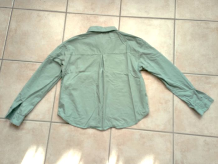 Chemise manches longues, coupe large et courte - Gémo - T 38 - photo numéro 2