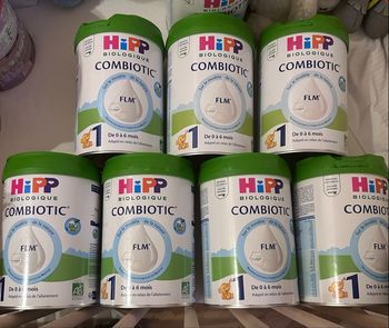 8 Boites de Lait HIPP Combiotic Bio (FLM 1 de 0 à 6 mois)