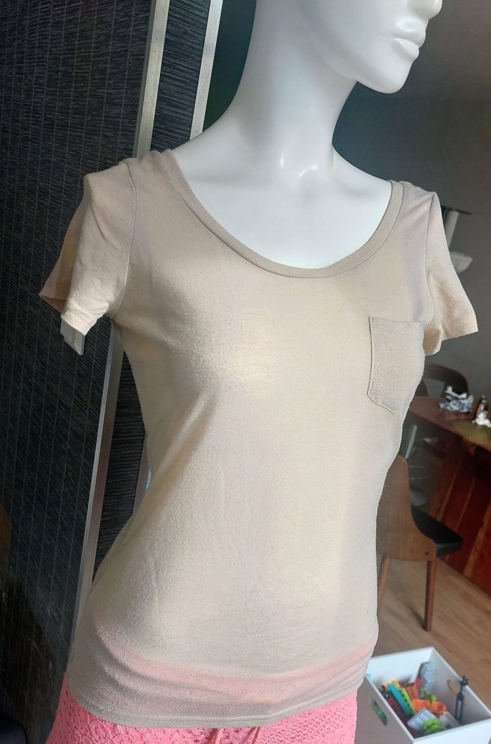 T-shirt beige/crème Jennyfer