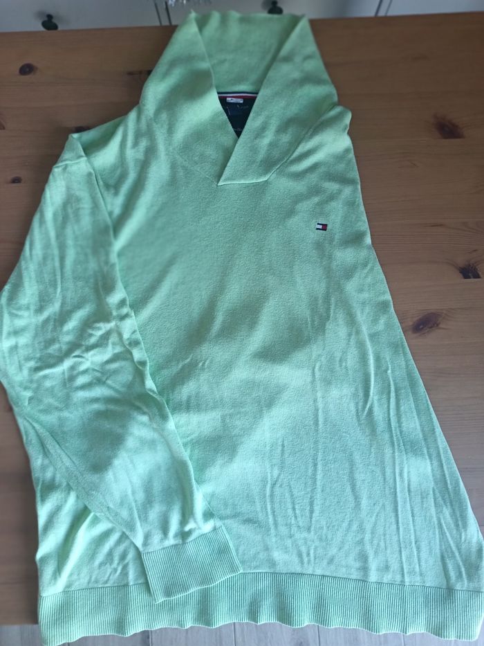 Pull léger col châle Tommy Hilfiger - photo numéro 5