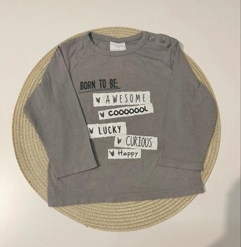 T-shirt à manches longues de la marque Kiabi, taille 18 mois 