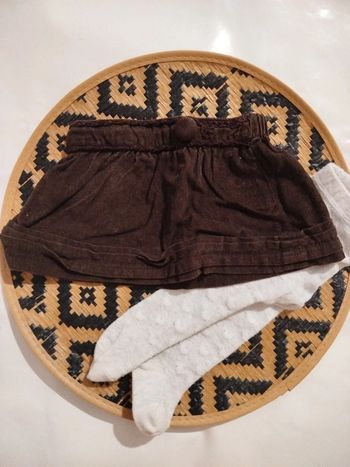Jupe velours hiver Zara Baby 6 mois 74 cm