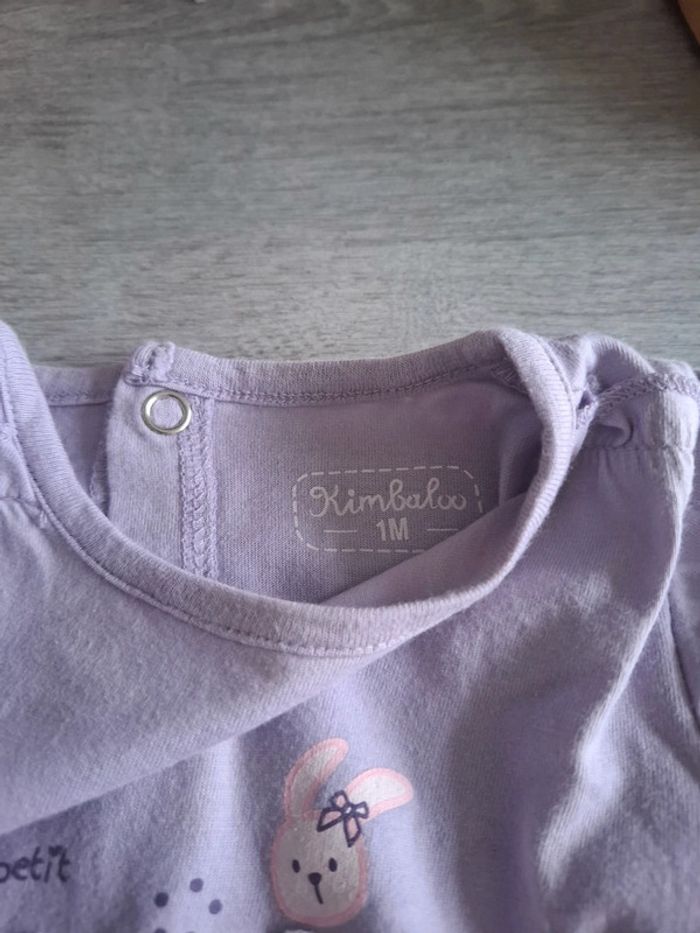 T-shirt manche longue 1 mois - photo numéro 4