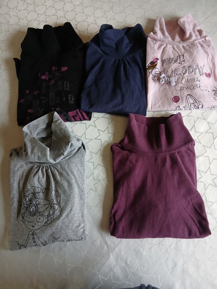 Lot cols roulés 8 ans