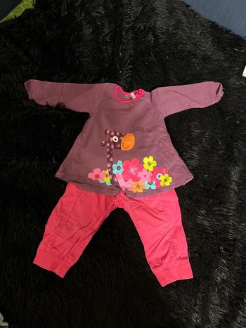 Ensemble pantalon haut manches longues 12 mois