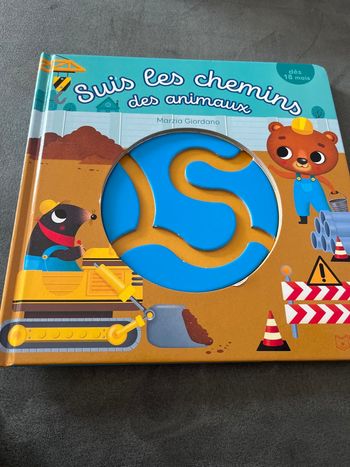 Livre bébé 18 mois suis les chemins des animaux