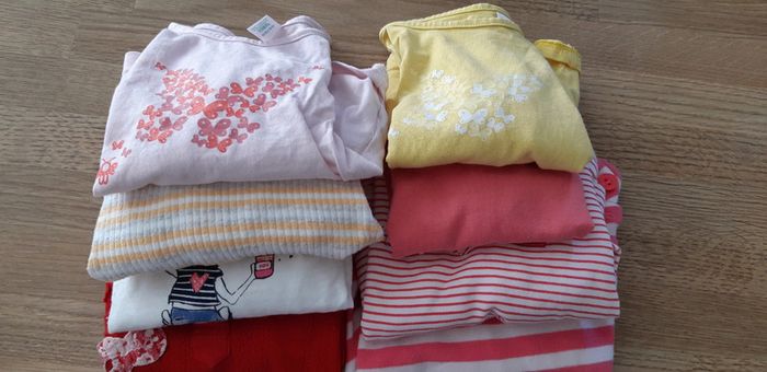 Lot t-shirt manches longues 6 mois - photo numéro 2