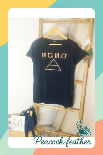 T-shirt noir Amy Gee 40