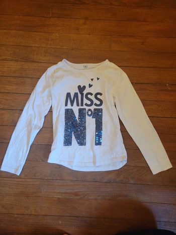 Tee-shirt manches longues filles 6ans 