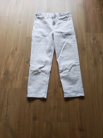 Pantacourts jean blanc