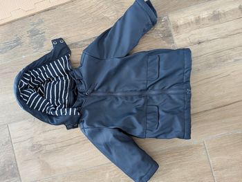 Imperméable bleu chaud