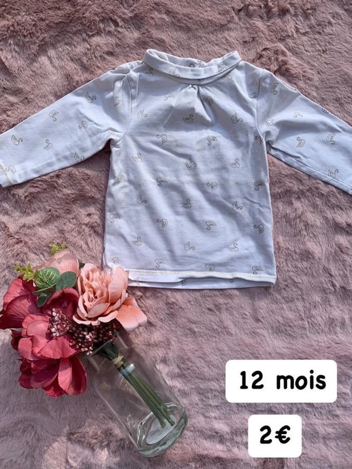 T-shirt fille 12 mois