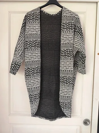 Veste longue ouverte femme taille unique