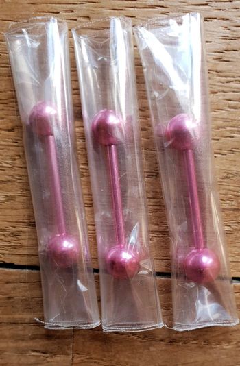 Lot de 3 piercing langue