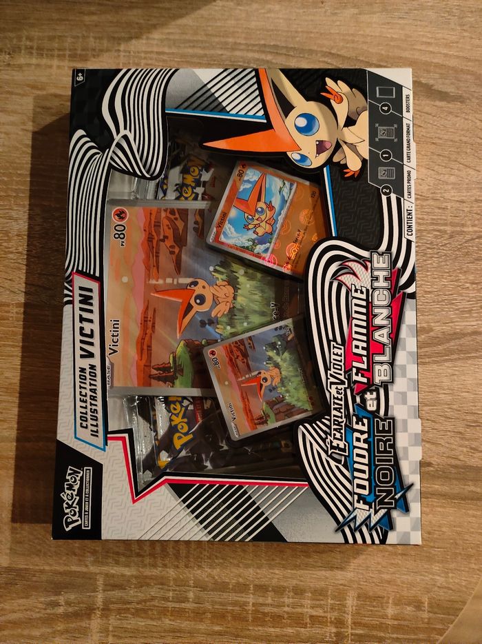 Coffret illustration foudre noire et flamme blanche ev10.5