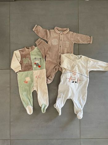 Lot de 3 pyjamas bébé garçon