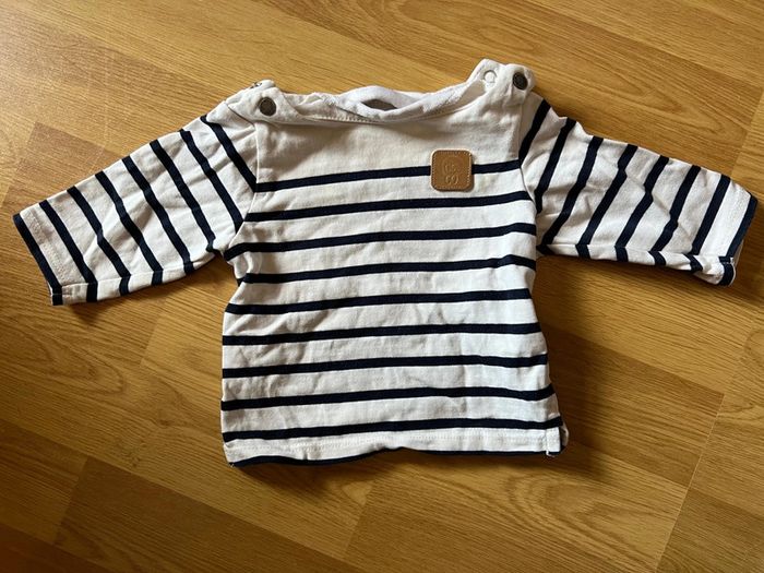 Tes shirt manches longues Obaibi 3 mois