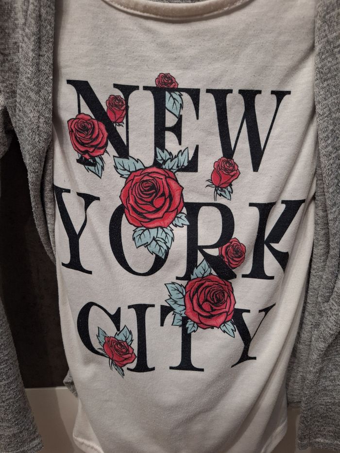 T-shirt manches longues avec faux gilet - photo numéro 3
