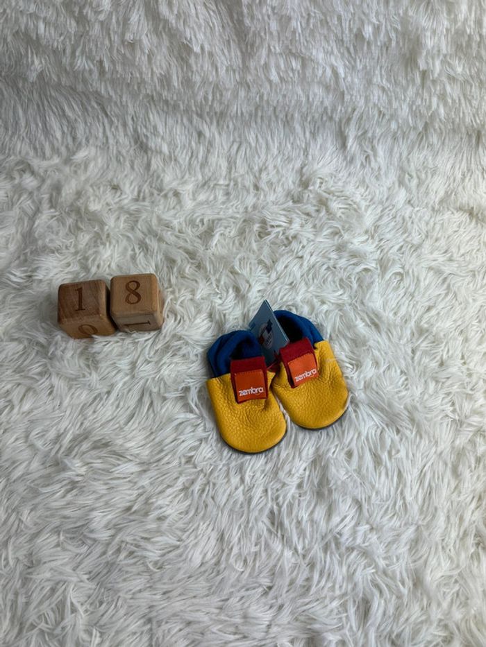 Chaussons en cuir Zembra taille 18-19