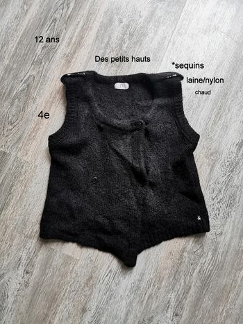 Gilet sequins Des Petis Hauts 12 ans