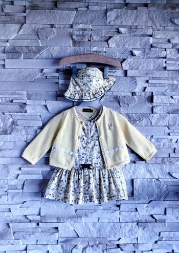 SERGENT MAJOR - ENSEMBLE 4P BÉBÉ FILLE MOTIF LIBERTY, VOLANTS & FANTAISIES 6M