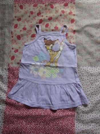 Robe sans manches lila Bambi 9 mois