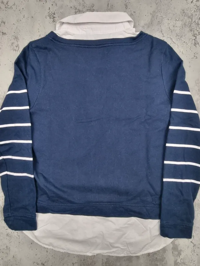 Sweat effet superposé Tommy Hilfiger bleu marine, L Femmes - photo numéro 4