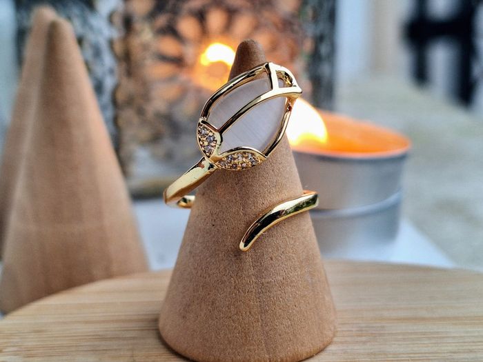 Bague Ouverte en forme de tulipe, Rose, pour femme Cadeau pour elle, Ajustable