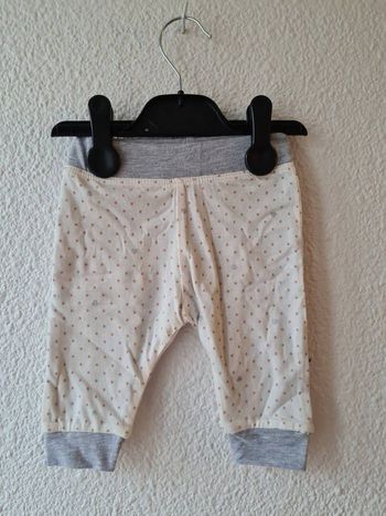 legging à pois blanc et gris