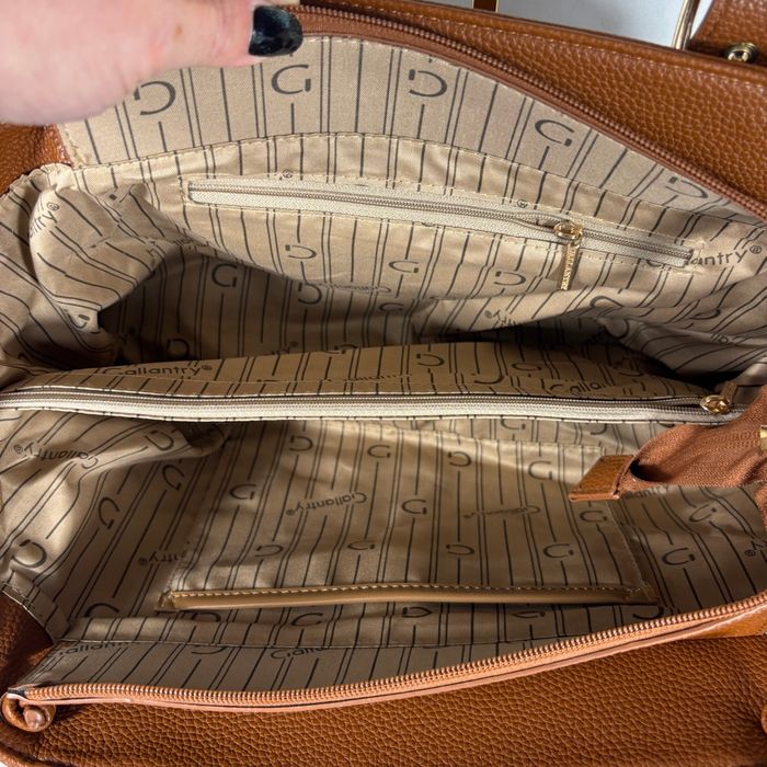 Sac camel effet cuir grainé chic - photo numéro 5