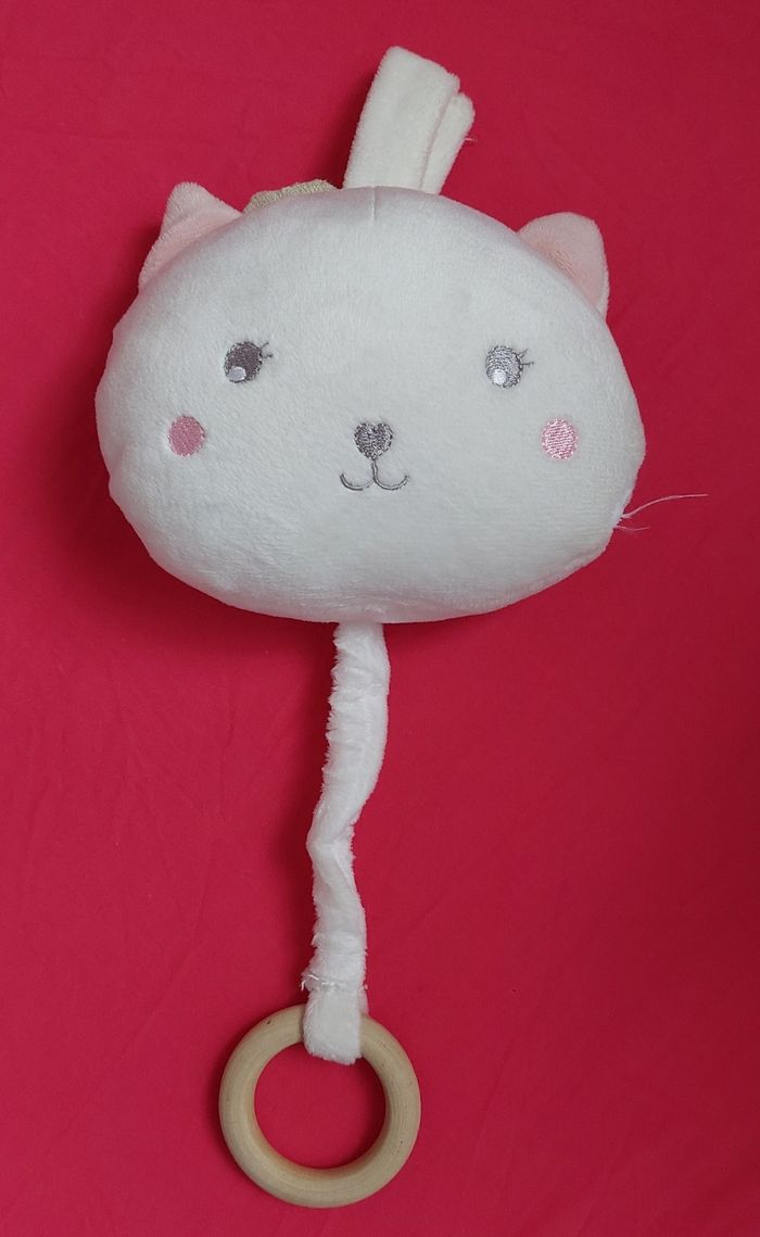 Peluche musical chat kiabi