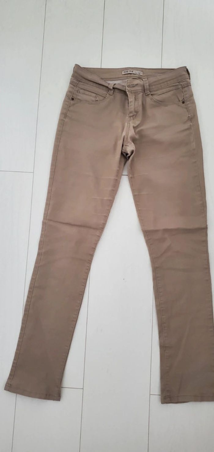 Pantalon Cache Cache 39 beige - photo numéro 3