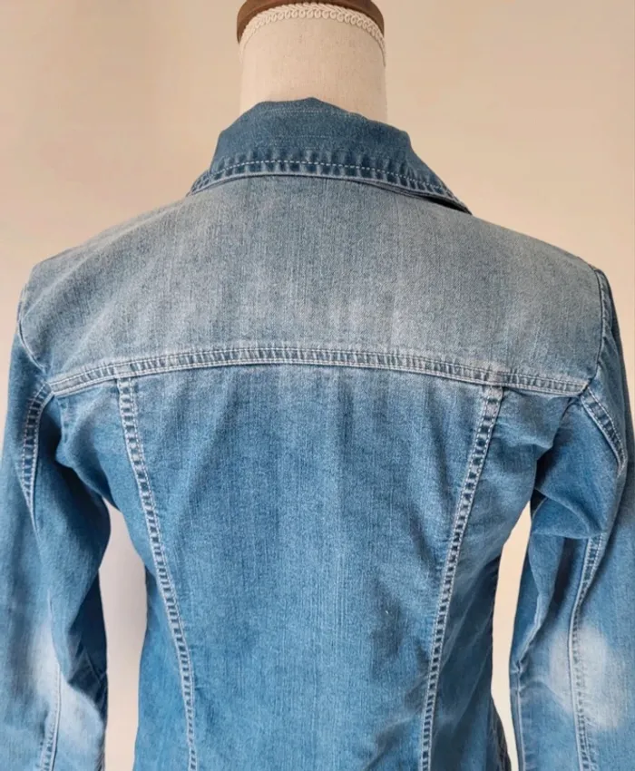 Veste en jean fille bleue claire Lisa Rose Z Génération Taille 12ans - photo numéro 6