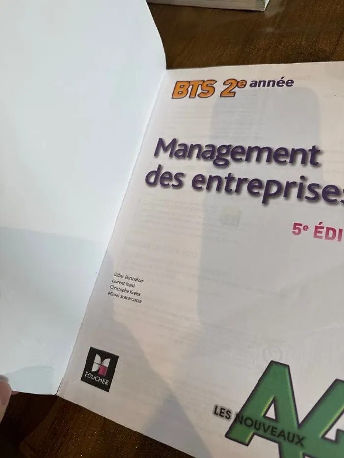 Livre management des entreprises BTS, second deuxième année - photo numéro 4