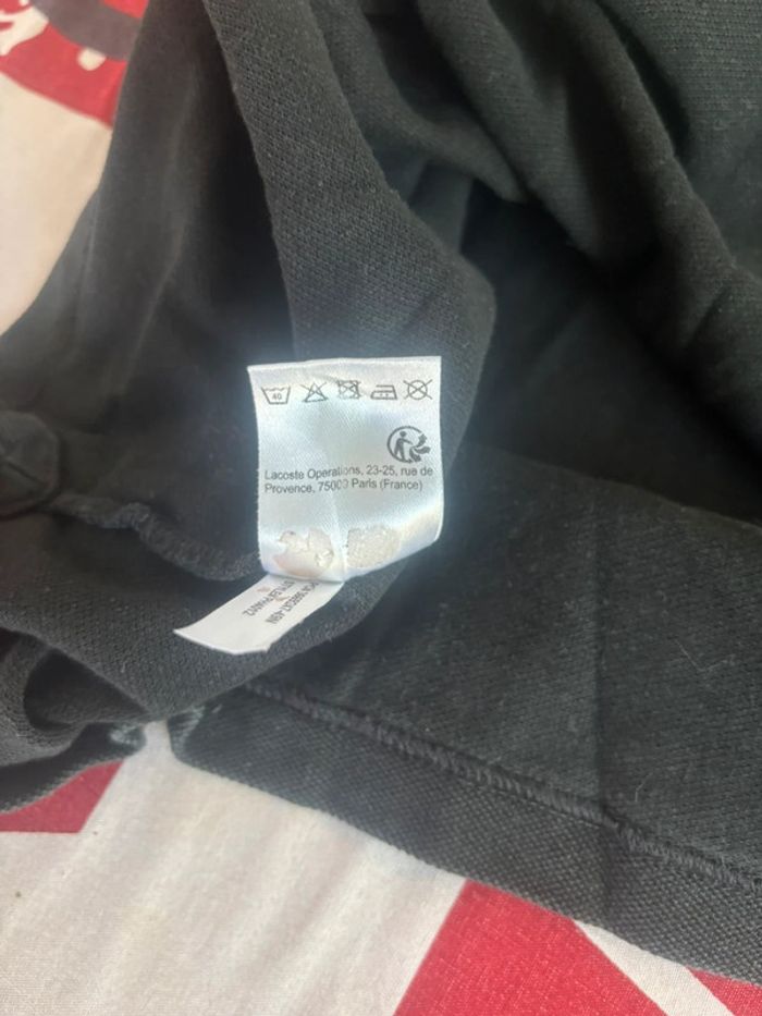 Polo Lacoste vintage noir taille M - photo numéro 10