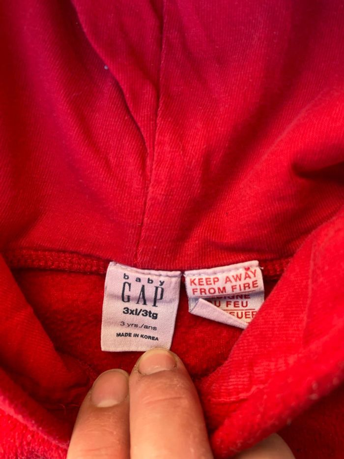 Sweat à capuche garçon 3 ans GAP - photo numéro 3