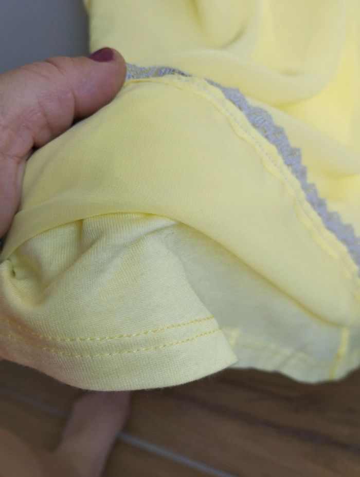 Robe d'été jaune avec volants taille M - H&M - photo numéro 7