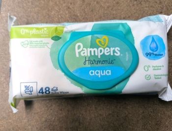 Pampers harmonie lingettes Aqua 9 paquets